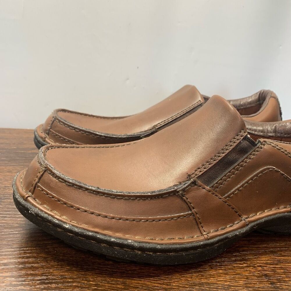 Streetcars Carrera Men's Round Toe Slip-On Leather Casual Shoes Brown Size 8.5M - Picture 4 of 12